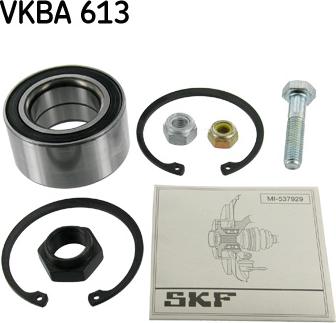SKF VKBA 613 - Wheel hub, bearing Kit autospares.lv