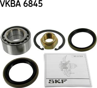 SKF VKBA 6845 - Wheel hub, bearing Kit autospares.lv