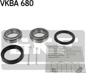 SKF VKBA 680 - Wheel hub, bearing Kit autospares.lv