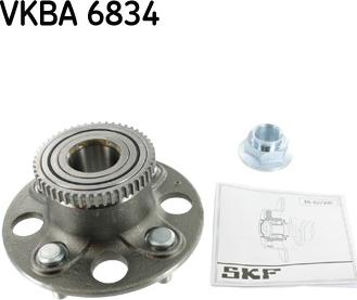 SKF VKBA 6834 - Wheel hub, bearing Kit autospares.lv