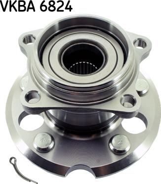 SKF VKBA 6824 - Wheel hub, bearing Kit autospares.lv