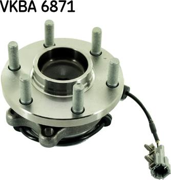 SKF VKBA 6871 - Wheel hub, bearing Kit autospares.lv