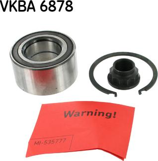 SKF VKBA 6878 - Wheel hub, bearing Kit autospares.lv