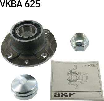 SKF VKBA 625 - Wheel hub, bearing Kit autospares.lv