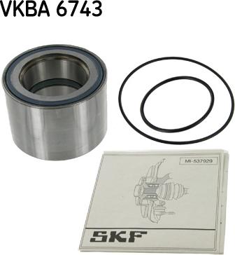 SKF VKBA 6743 - Wheel hub, bearing Kit autospares.lv