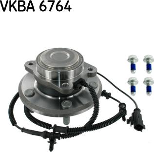 SKF VKBA 6764 - Wheel hub, bearing Kit autospares.lv