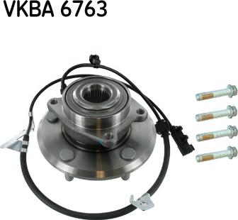 SKF VKBA 6763 - Wheel hub, bearing Kit autospares.lv