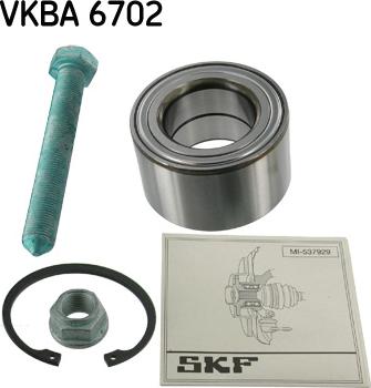 SKF VKBA 6702 - Wheel hub, bearing Kit autospares.lv