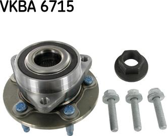 SKF VKBA 6715 - Wheel hub, bearing Kit autospares.lv