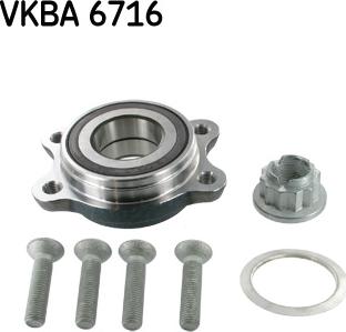 SKF VKBA 6716 - Wheel hub, bearing Kit autospares.lv