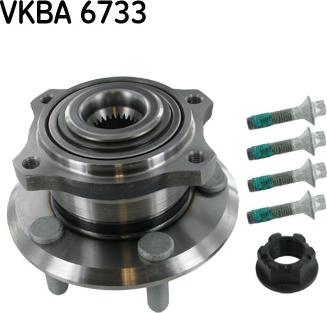 SKF VKBA 6733 - Wheel hub, bearing Kit autospares.lv