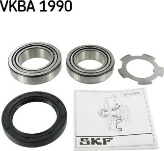 SKF VKBA 1990 - Wheel hub, bearing Kit autospares.lv