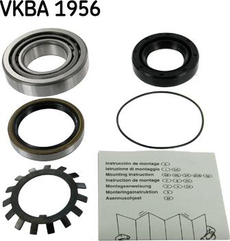 SKF VKBA 1956 - Wheel hub, bearing Kit autospares.lv