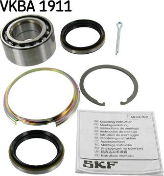 SKF VKBA 1911 - Wheel hub, bearing Kit autospares.lv