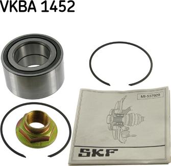 SKF VKBA 1452 - Wheel hub, bearing Kit autospares.lv
