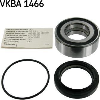 SKF VKBA 1466 - Wheel hub, bearing Kit autospares.lv