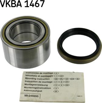 SKF VKBA 1467 - Wheel hub, bearing Kit autospares.lv