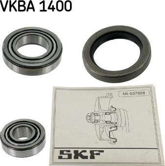 SKF VKBA 1400 - Wheel hub, bearing Kit autospares.lv