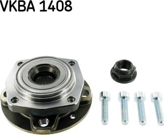 SKF VKBA 1408 - Wheel hub, bearing Kit autospares.lv