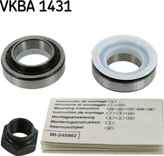 SKF VKBA 1431 - Wheel hub, bearing Kit autospares.lv