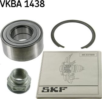 SKF VKBA 1438 - Wheel hub, bearing Kit autospares.lv