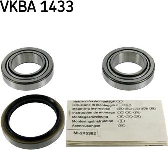 SKF VKBA 1433 - Wheel hub, bearing Kit autospares.lv