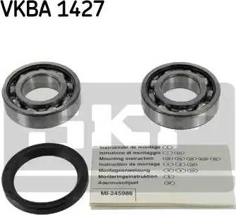 SKF VKBA 1427 - Wheel hub, bearing Kit autospares.lv