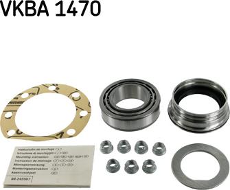 SKF VKBA 1470 - Wheel hub, bearing Kit autospares.lv