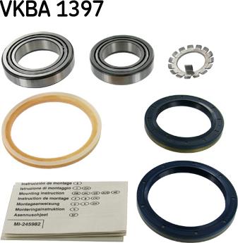 SKF VKBA 1397 - Wheel hub, bearing Kit autospares.lv