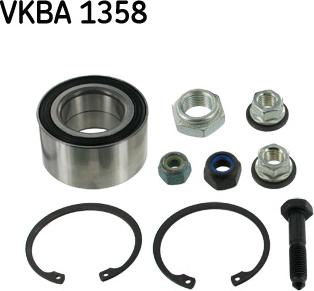 SKF VKBA 1358 - Wheel hub, bearing Kit autospares.lv