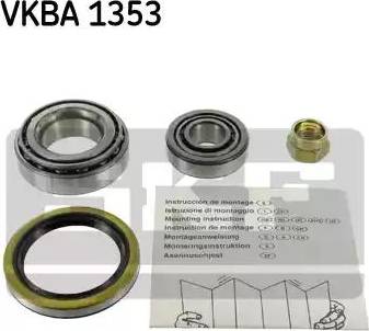 SKF VKBA 1353 - Wheel hub, bearing Kit autospares.lv