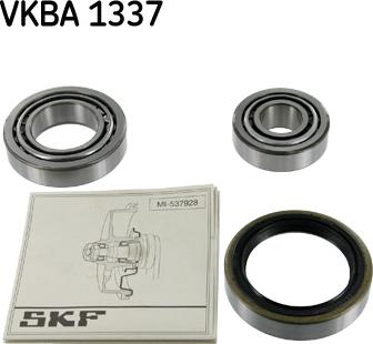 SKF VKBA 1337 - Wheel hub, bearing Kit autospares.lv