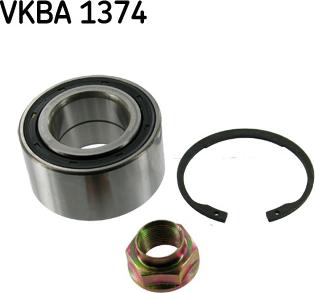 SKF VKBA 1374 - Wheel hub, bearing Kit autospares.lv
