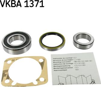 SKF VKBA 1371 - Wheel hub, bearing Kit autospares.lv