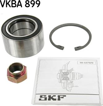 SKF VKBA 899 - Wheel hub, bearing Kit autospares.lv