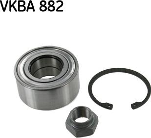 SKF VKBA 882 - Wheel hub, bearing Kit autospares.lv