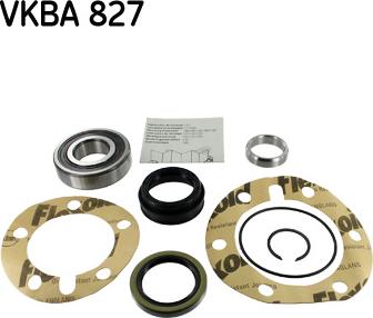 SKF VKBA 827 - Wheel hub, bearing Kit autospares.lv