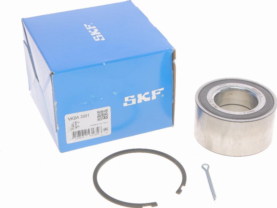 SKF VKBA 3991 - Wheel hub, bearing Kit autospares.lv