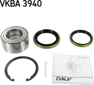 SKF VKBA 3940 - Wheel hub, bearing Kit autospares.lv