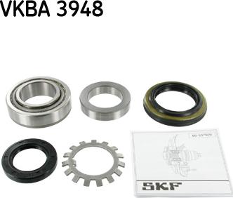 SKF VKBA 3948 - Wheel hub, bearing Kit autospares.lv