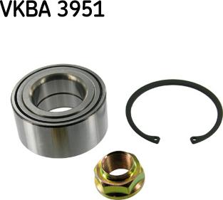 SKF VKBA 3951 - Wheel hub, bearing Kit autospares.lv