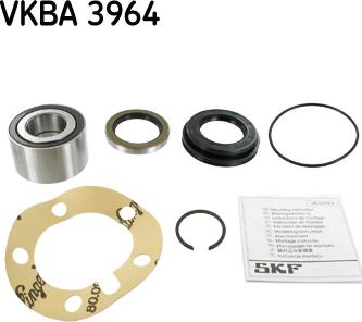 SKF VKBA 3964 - Wheel hub, bearing Kit autospares.lv