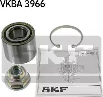 SKF VKBA 3966 - Wheel hub, bearing Kit autospares.lv