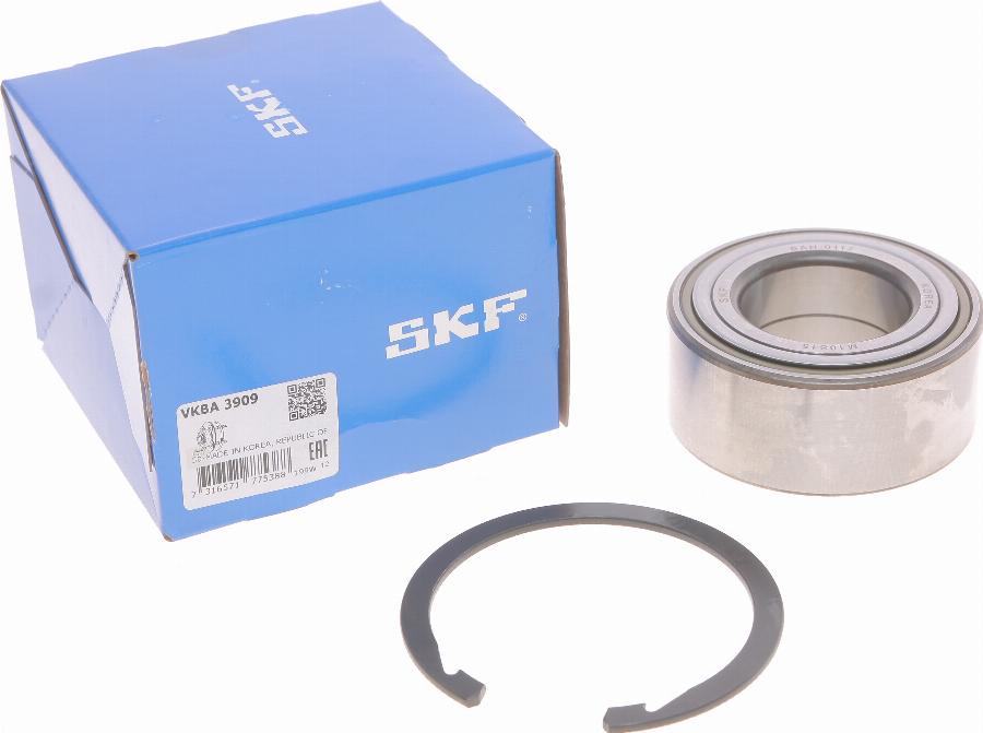 SKF VKBA 3909 - Wheel hub, bearing Kit autospares.lv