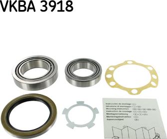 SKF VKBA 3918 - Wheel hub, bearing Kit autospares.lv