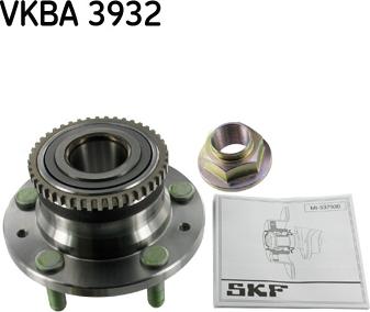 SKF VKBA 3932 - Wheel hub, bearing Kit autospares.lv