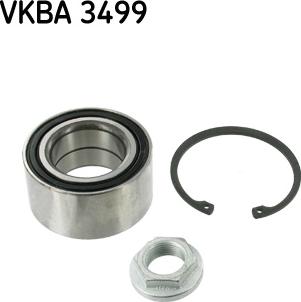 SKF VKBA 3499 - Wheel hub, bearing Kit autospares.lv