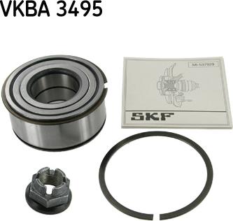 SKF VKBA 3495 - Wheel hub, bearing Kit autospares.lv