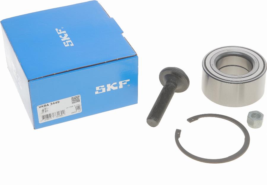 SKF VKBA 3449 - Wheel hub, bearing Kit autospares.lv