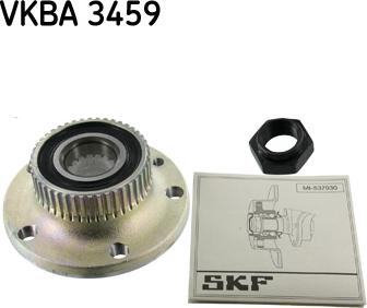 SKF VKBA 3459 - Wheel hub, bearing Kit autospares.lv